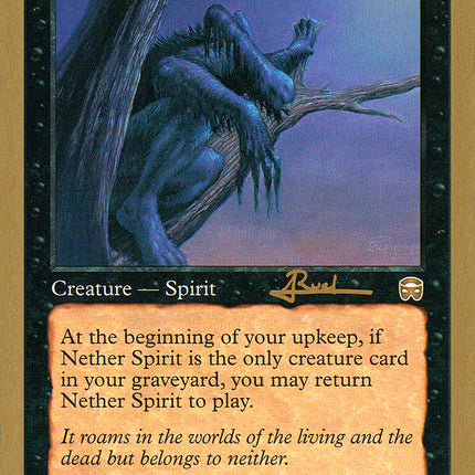 Nether Spirit (Antoine Ruel) [World Championship Decks 2001]