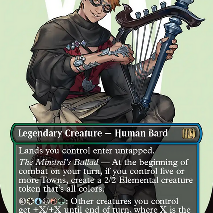 The Wandering Minstrel (Borderless) (Surge Foil) [FINAL FANTASY]