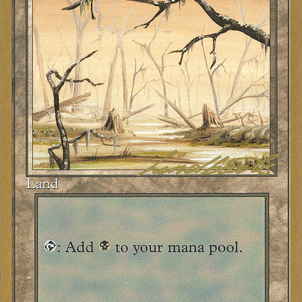 Swamp (ll370) (Leon Lindback) [Pro Tour Collector Set]