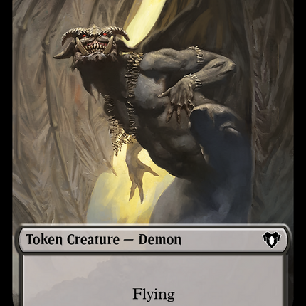 Eldrazi Spawn // Demon Double-Sided Token [Commander Masters Tokens]
