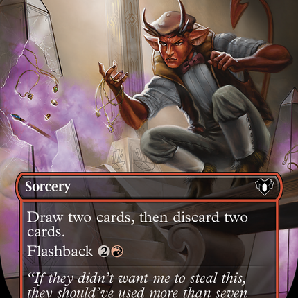 Faithless Looting (Borderless Alternate Art) [Commander Masters]