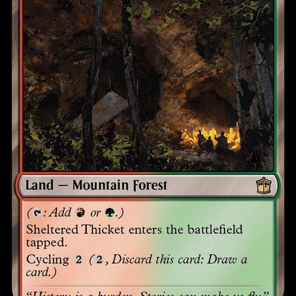 Sheltered Thicket (Surge Foil) [Doctor Who]
