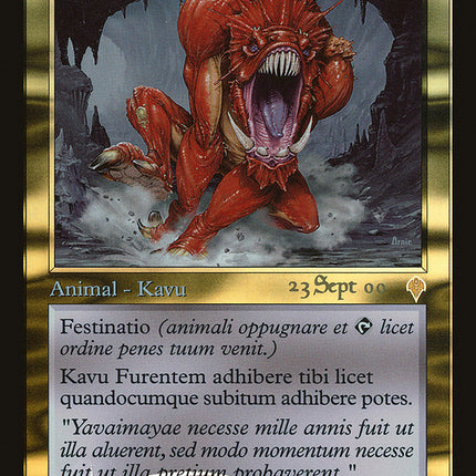Raging Kavu [Invasion Promos]