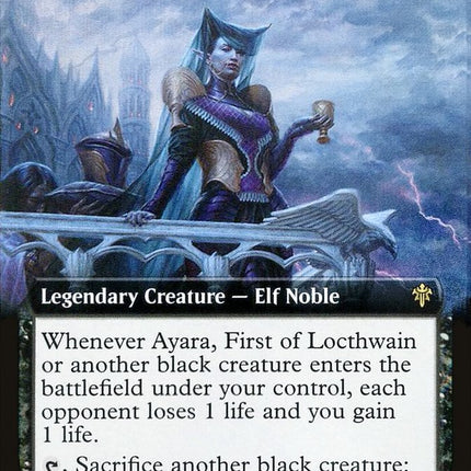Ayara, First of Locthwain (Extended Art) [Throne of Eldraine]