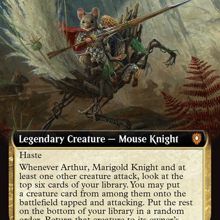 Arthur, Marigold Knight (Extended Art) [Bloomburrow Commander]