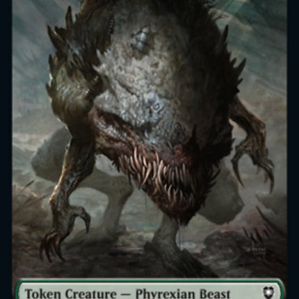 Phyrexian Beast // Wurm Double-Sided Token [Commander Legends: Battle for Baldur's Gate Tokens]