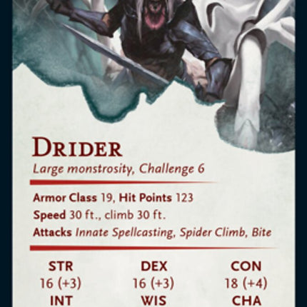 Drider Art Card [Dungeons & Dragons: Adventures in the Forgotten Realms Art Series]