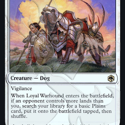 Loyal Warhound (Ampersand Promo) [Dungeons & Dragons: Adventures in the Forgotten Realms Promos]