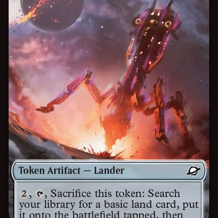 Robot // Lander (0007) Double-Sided Token [Edge of Eternities Tokens]