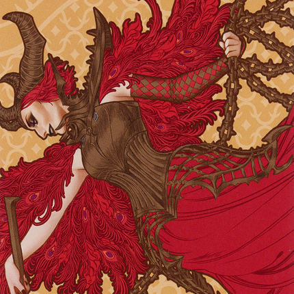 Judith, the Scourge Diva Art Card [March of the Machine Art Series]