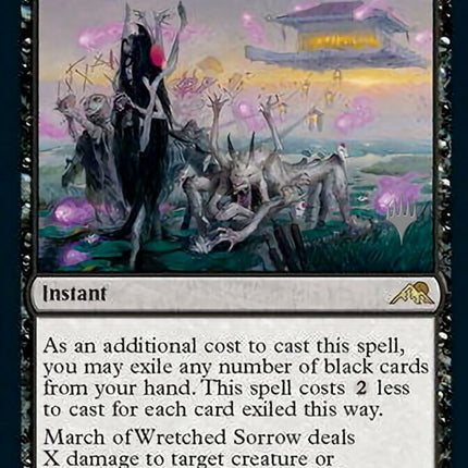 March of Wretched Sorrow (Promo Pack) [Kamigawa: Neon Dynasty Promos]
