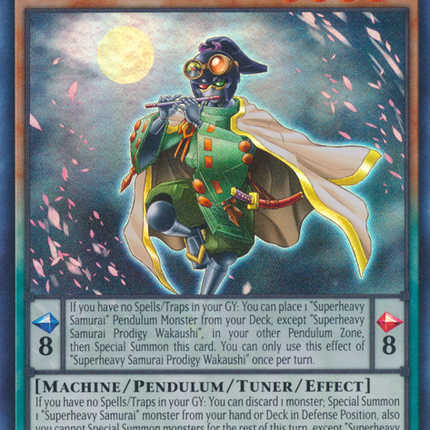 Superheavy Samurai Prodigy Wakaushi [CYAC-EN006] Super Rare