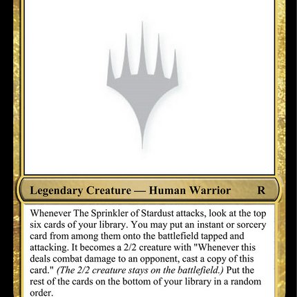 The Sprinkler of Stardust [Unknown Event]