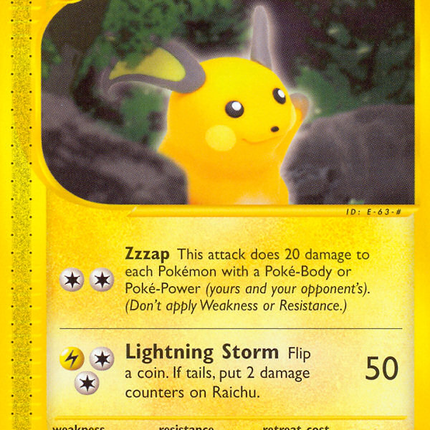 Raichu (27/144) [Skyridge]