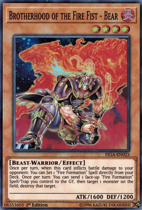Brotherhood of the Fire Fist - Bear [FIGA-EN023] Super Rare