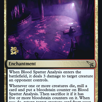 Blood Spatter Analysis [Murders at Karlov Manor Prerelease Promos]