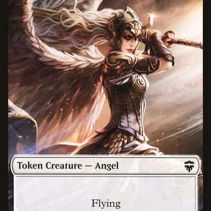 Angel // Salamander Warrior Double-Sided Token [Commander Legends Tokens]
