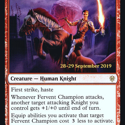 Fervent Champion [Throne of Eldraine Prerelease Promos]
