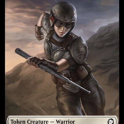 Treasure (0018) // Warrior Double-Sided Token [Fallout Tokens]