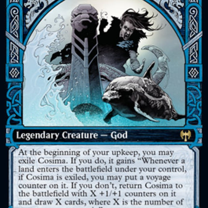 Cosima, God of the Voyage // The Omenkeel (Showcase) [Kaldheim]