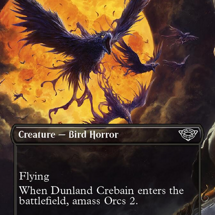 Dunland Crebain (Borderless Alternate Art) [The Lord of the Rings: Tales of Middle-Earth]