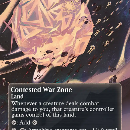Contested War Zone (0053) (Borderless) [Edge of Eternities: Stellar Sights]
