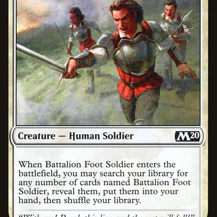 Battalion Foot Soldier [Core Set 2020]