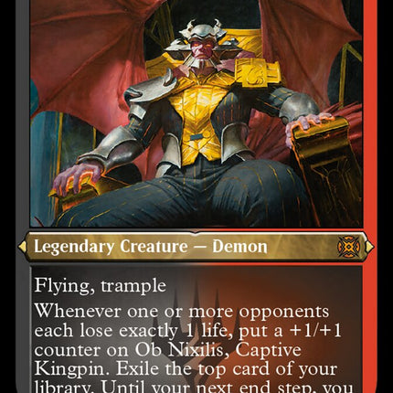 Ob Nixilis, Captive Kingpin (Foil Etched) [March of the Machine: The Aftermath]