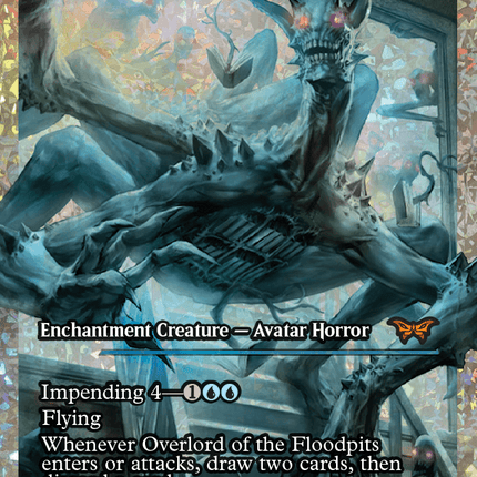 Overlord of the Floodpits (Japan Showcase Fracture Foil) [Duskmourn: House of Horror]