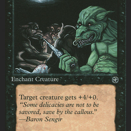 Feast of the Unicorn (Baron Sengir Flavor Text) [Homelands]