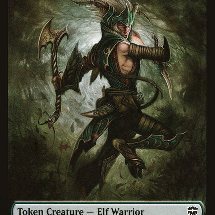 Angel // Elf Warrior Double-Sided Token [Commander Legends Tokens]