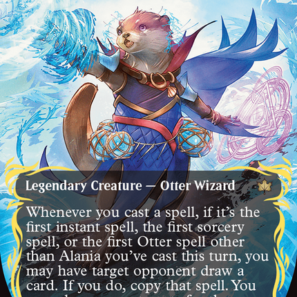 Alania, Divergent Storm (Borderless) (Raised Foil) [Bloomburrow]