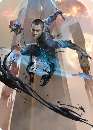 Kaito, Dancing Shadow Art Card [Phyrexia: All Will Be One Art Series]