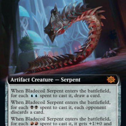 Bladecoil Serpent (Extended Art) [The Brothers' War]