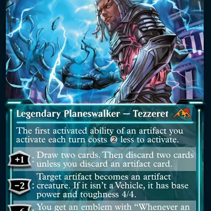 Tezzeret, Betrayer of Flesh (Showcase Soft Glow) [Kamigawa: Neon Dynasty]