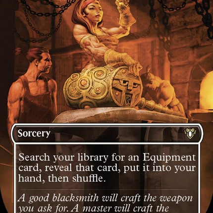 Steelshaper's Gift (Borderless Alternate Art) [Commander Masters]