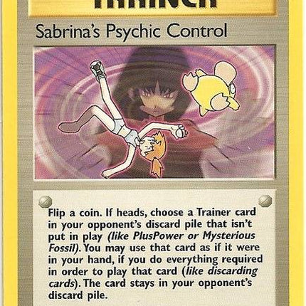 Sabrina's Psychic Control (121/132) [Gym Challenge Unlimited]