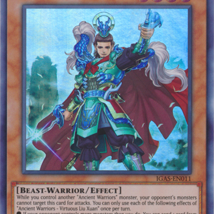 Ancient Warriors - Virtuous Liu Xuan [IGAS-EN011] Ultra Rare
