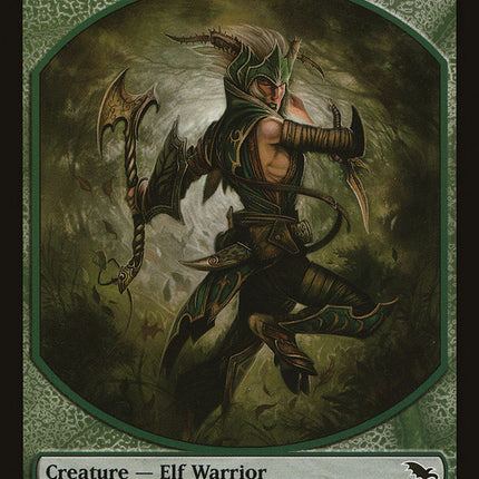 Elf Warrior Token (5/12) [Shadowmoor Tokens]