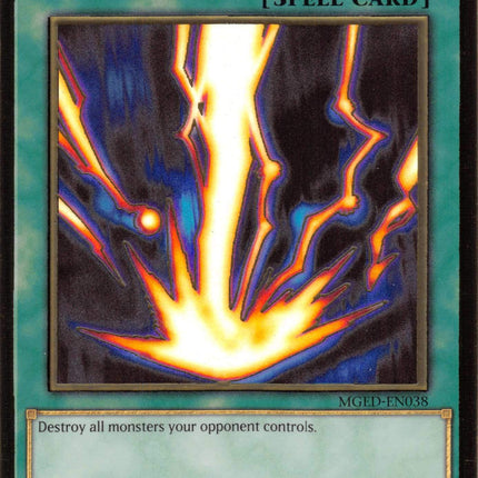 Raigeki [MGED-EN038] Gold Rare