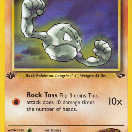 Brock's Geodude (68/132) [Gym Challenge 1st Edition]