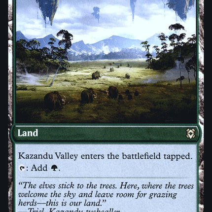 Kazandu Mammoth // Kazandu Valley [Zendikar Rising Prerelease Promos]