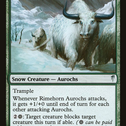 Rimehorn Aurochs [Coldsnap]