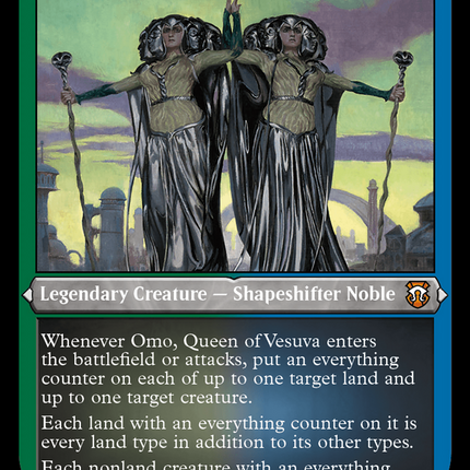 Omo, Queen of Vesuva (Foil Etched) [Modern Horizons 3 Commander]