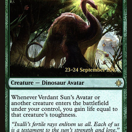 Verdant Sun's Avatar [Ixalan Prerelease Promos]