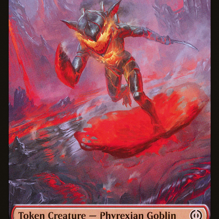 Phyrexian Goblin // Poison Counter Double-Sided Token [Phyrexia: All Will Be One Tokens]