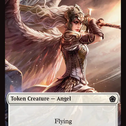 Angel (0002) // Spirit Double-Sided Token [Foundations Commander Tokens]