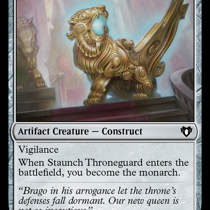 Staunch Throneguard [Commander Masters]