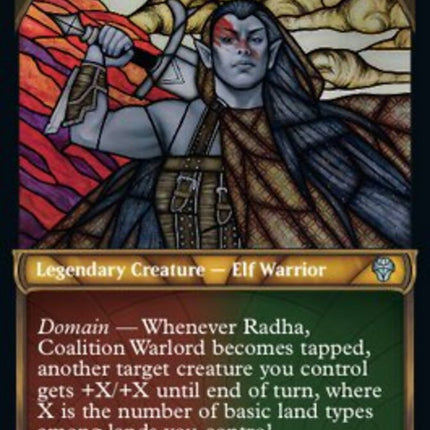 Radha, Coalition Warlord (Showcase) [Dominaria United]