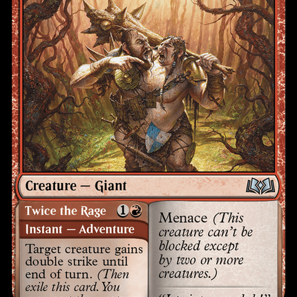 Two-Headed Hunter // Twice the Rage [Wilds of Eldraine]
